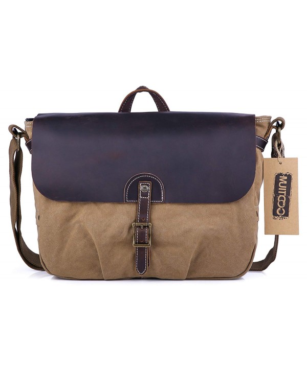 Gootium Canvas Leather Messenger Bag