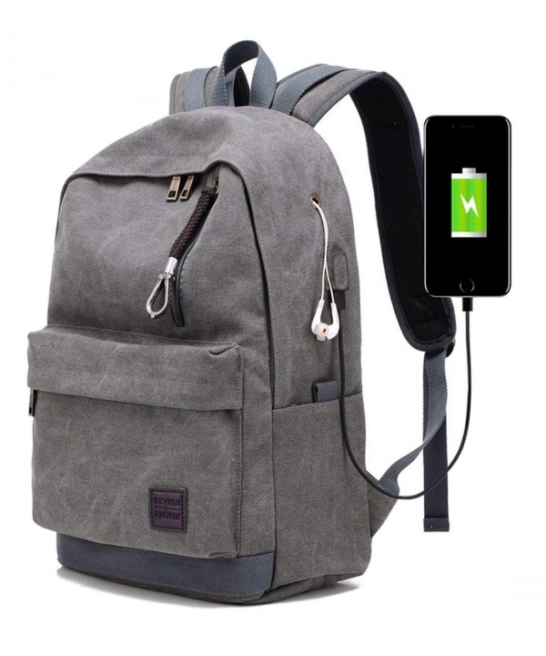 SAIERLONG Canvas Backpack School Daypack