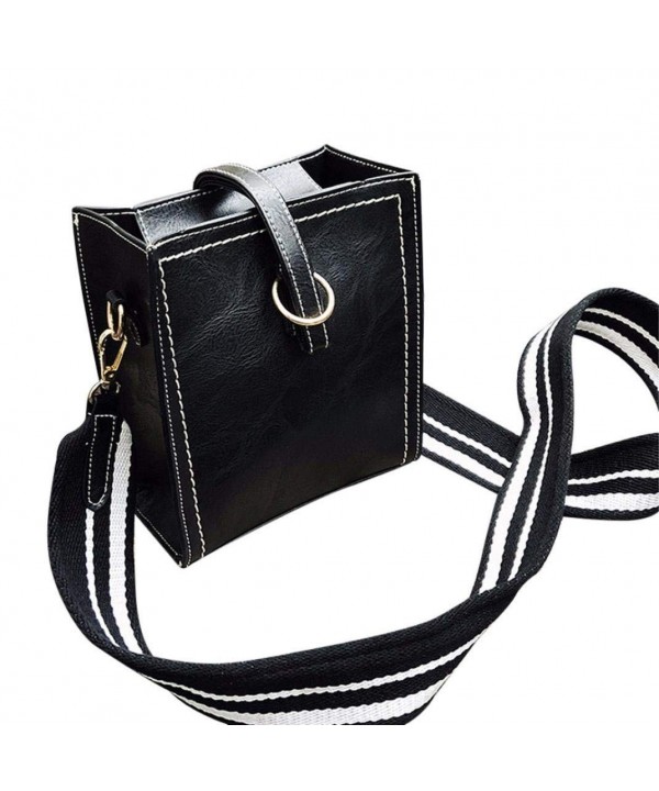 ChainSee Striped Shoulder Messenger Crossbody