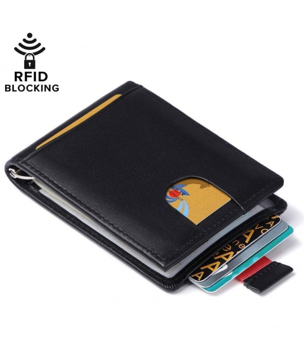 Huztencor Blocking Wallets Genuine Minimalist