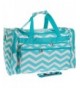 Travel Duffle Light White Chevron