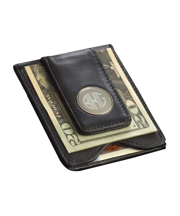 Personalized Leather Wallet Money Clip