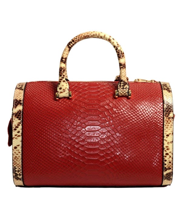 Mn Sue Satchel Crocodile Pattern