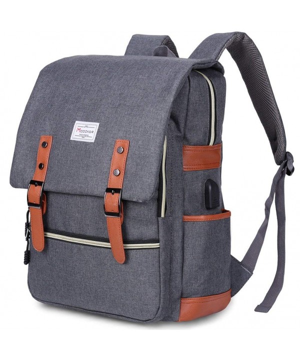 Modoker Vintage Backpack Charging Notebook