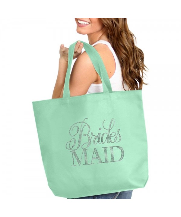 Flirty Rhinestone Bridesmaid Tote Bag