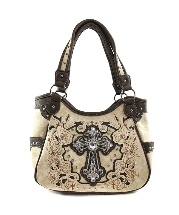 Justin West Embroidery Rhinestone Concealed