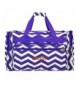 Personalized Purple Chevron Weekender Duffle