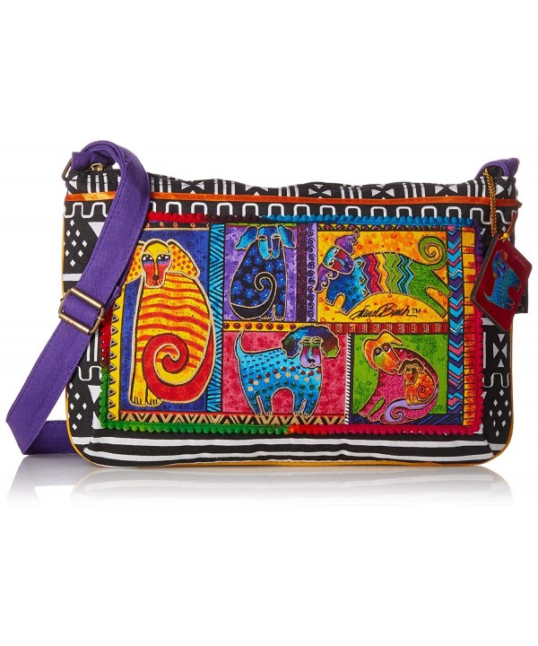 Laurel Burch Crossbody 15 Inch Patchwork