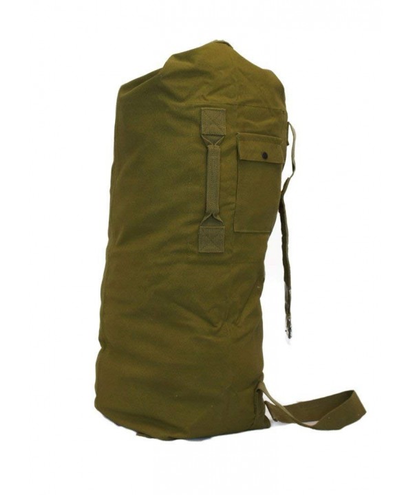 Military Style Strap Canvas Duffel