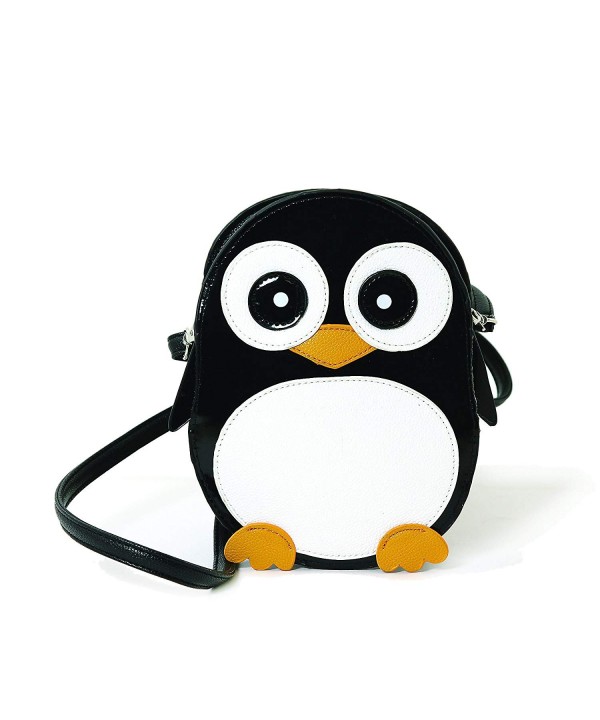 Wide Eyed Penguin Shoulder Crossbody Black