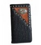 western ostrich leather praying concho