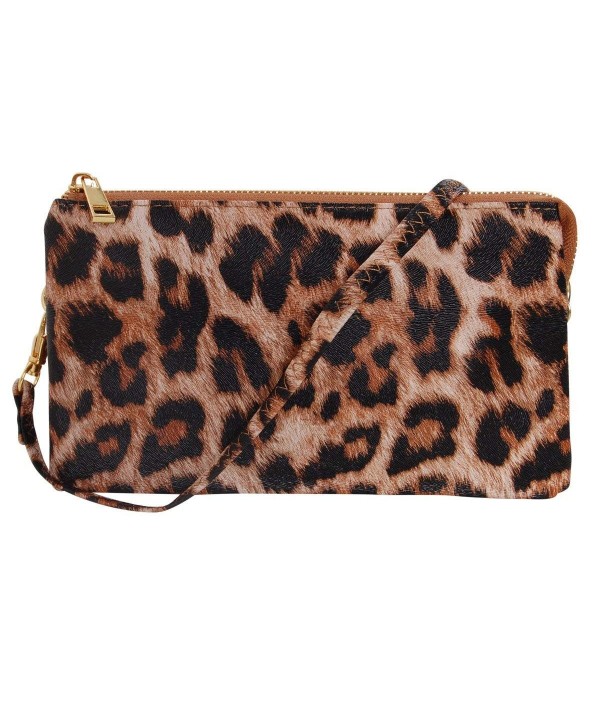 Humble Chic Crossbody Wristlet Adjustable - Leopard - CW18DODKHGE