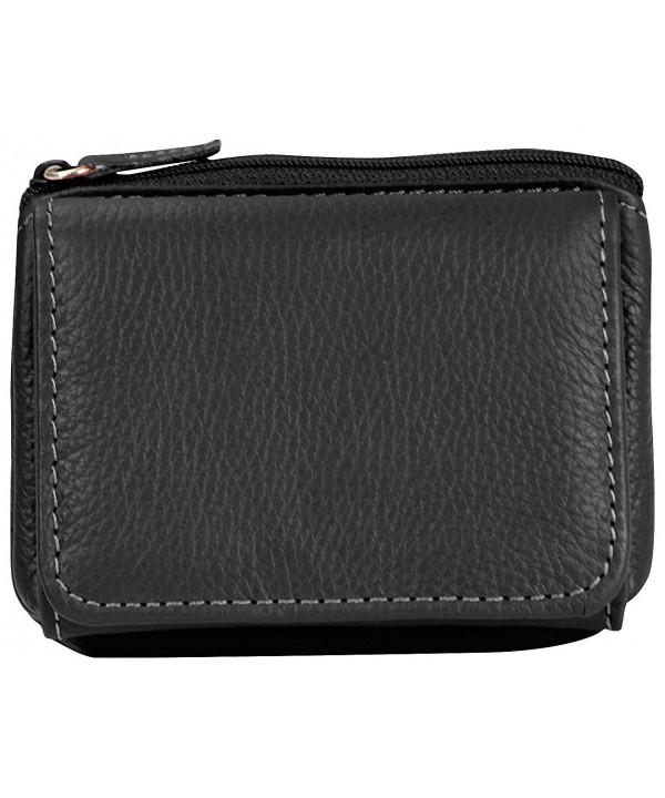 Mundi Womens Leather Wallet Black