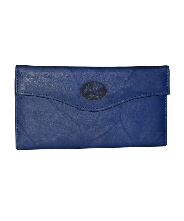 Buxton Heiress Organizer Clutch Navy