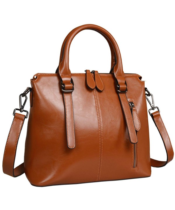 Womens Handbags Stuctured Shoulder Brown R