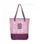 Plum Small Prints Canvas Tote