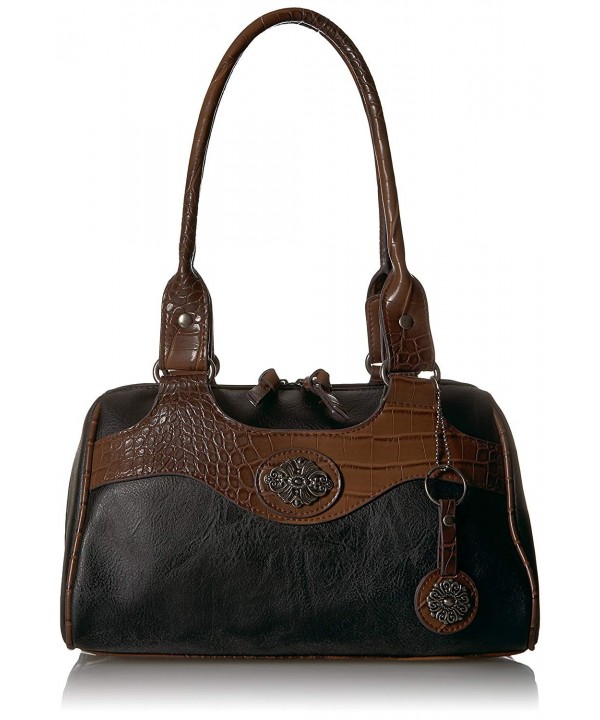 Bueno California Leather Mixed Satchel