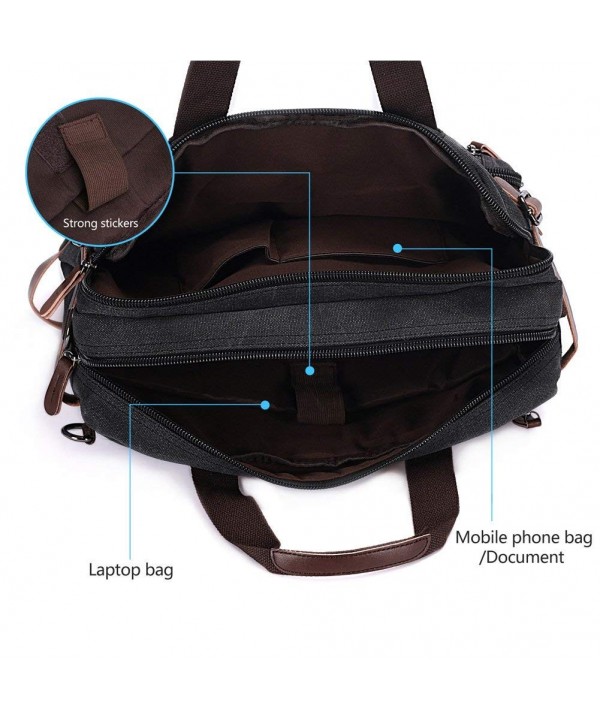 Laptop Backpack-Multifunction Briefcase Messenger Bag 15.6 Inch Laptop ...