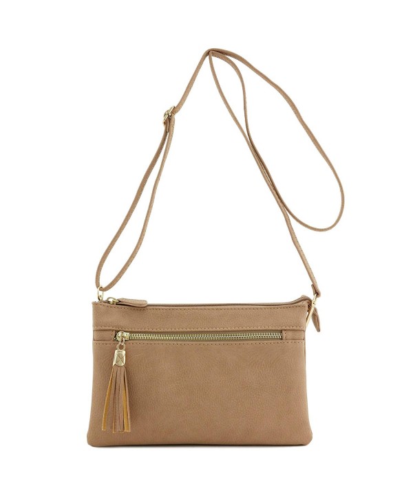 Double Compartment Wristlet Crossbody Tassel