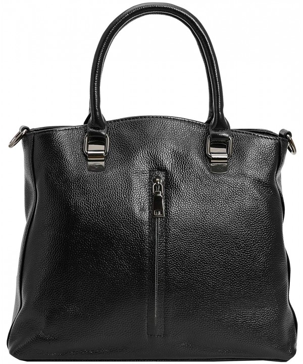 Leather Handbags Shoulder Clearance - Black - C717YHWZ9IR