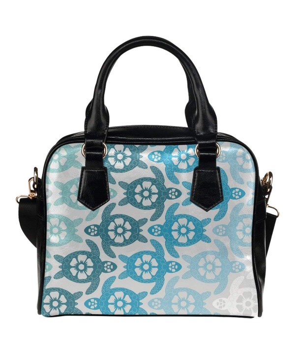 InterestPrint Turtle Leather Shoulder Handbag