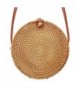 Round Rattan Bali Bag Crossbody