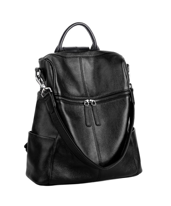 YALUXE Leather Fashion Daypack Backpack