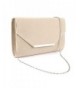 Anladia Envelope Flap Top Silver Tone Handbag