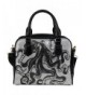InterestPrint Octopus Leather Shoulder Handbag