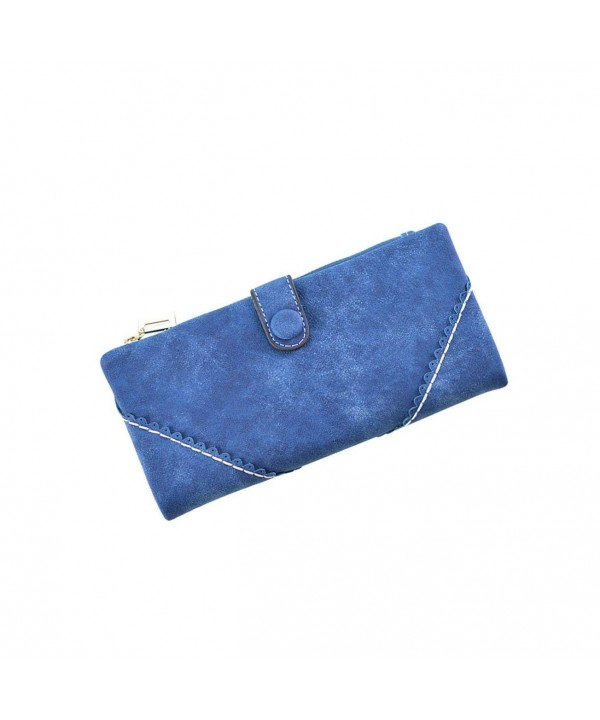 Leather Wallet Women Holder Clutch