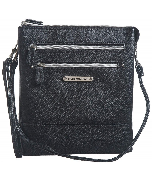 Stone Mountain Leather Crossbody Handbag