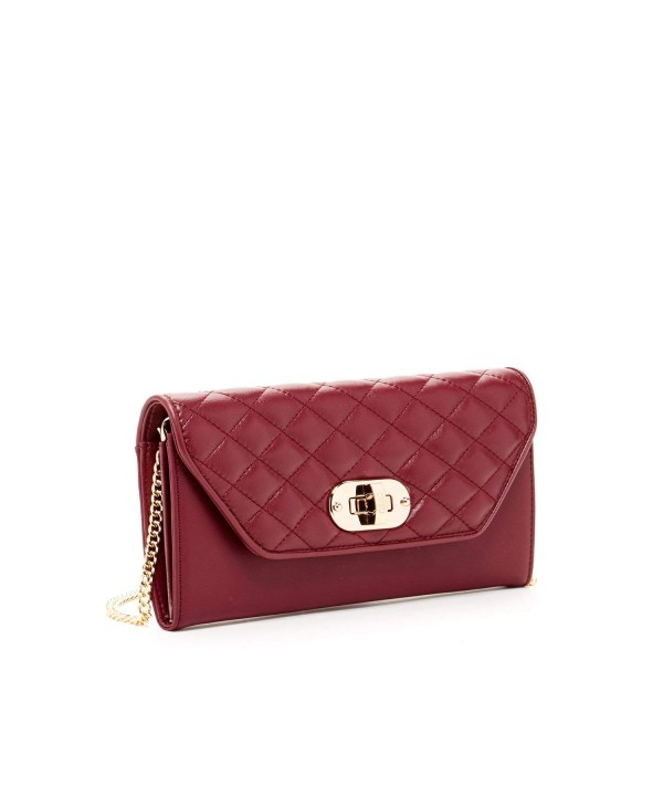 Burgundy Crossover Handbags Shoulder Crossbody