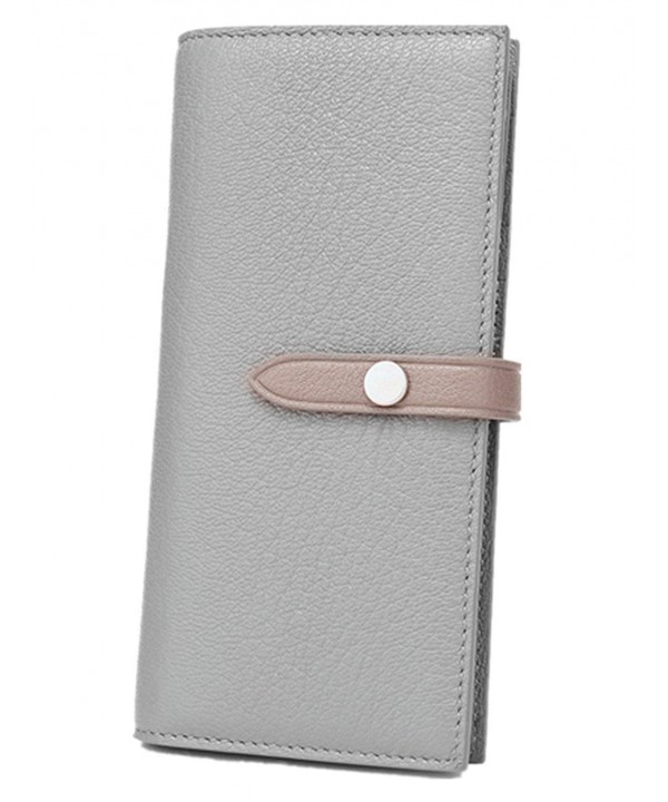 Womens Capacity Leather Trifold Wallet