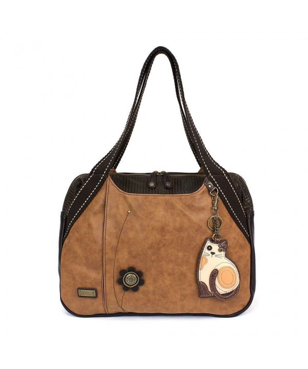 Chala Large Bowling purse Brown