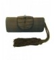 Bronze Tassel Satin Clutch Evening