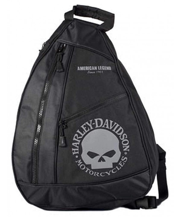 Harley Davidson Skull Sling Backpack BP1957S GRYBLK