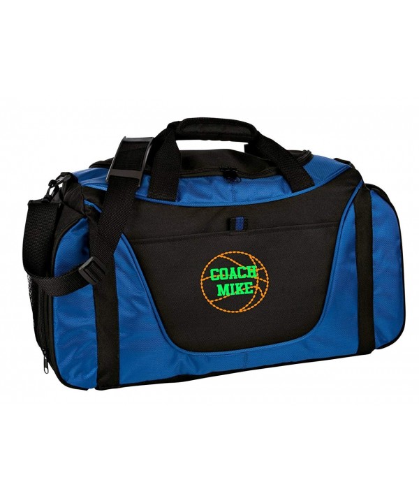 Personalized Basketball Medium Duffel Royal