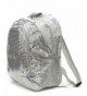 Sequin Solid Color Canvas Backpack