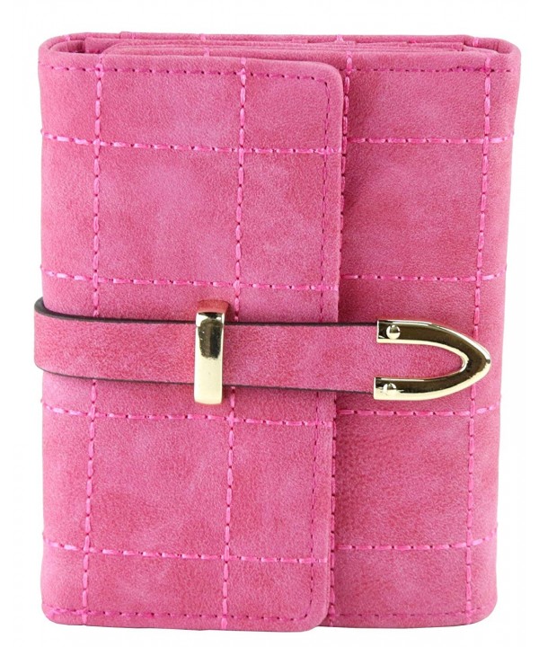 ETIAL Womens Leather Stitched Trifold