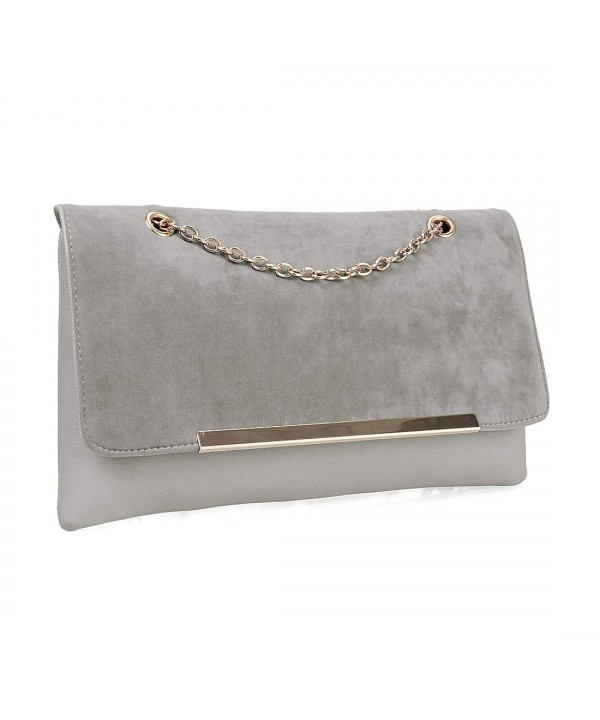 Fashionably Leather Envelope Clutch Handbag