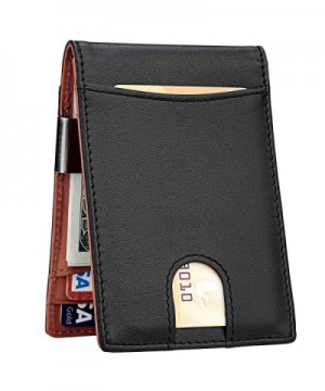 Money Clip Wallet for Men Slim Front Pocket RFID Blocking Card Holder ...