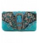 Justin West Turquoise Rhinestone Embroidery