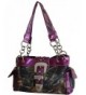 Camouflage Western Satchel Leather Handbag