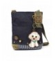 Cross Body Handbag Canvas Messenger Poodle