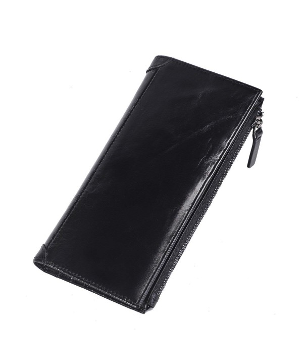Italian Genuine Leather Capacity Wallets - 16068-1 Black - CP188YYLD7Q