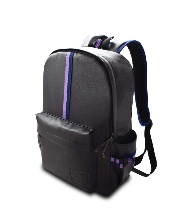 Backpack College Bookbag Fashion Leather