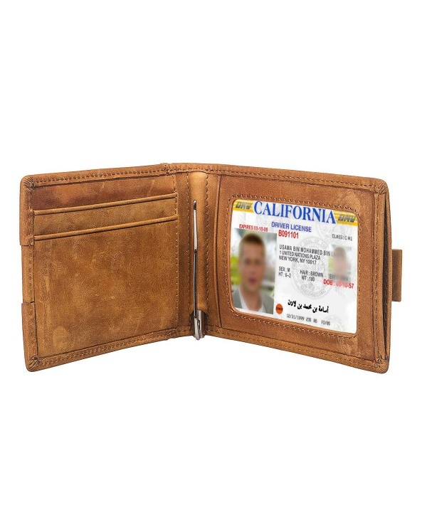 Genuine Leather Blocking Minimalist Wallets