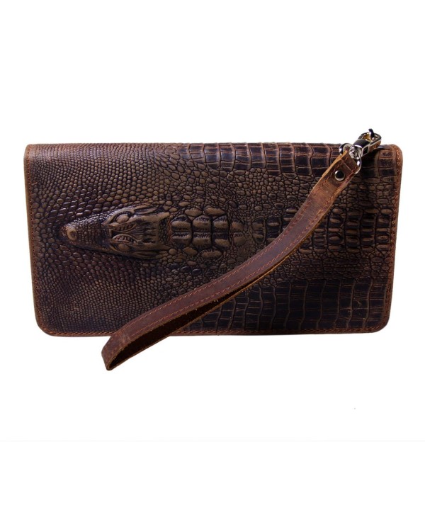 Fioretto Crocodile Wallets Vintage Embossed