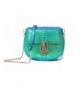 Genuine Leather Snakeskin Crossbody Hologram