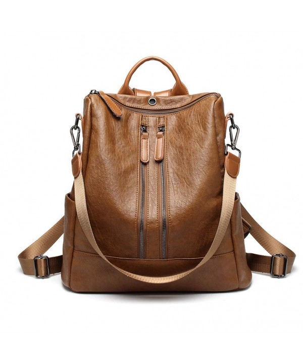 Leather Backpack Casual Lightweight Earphone